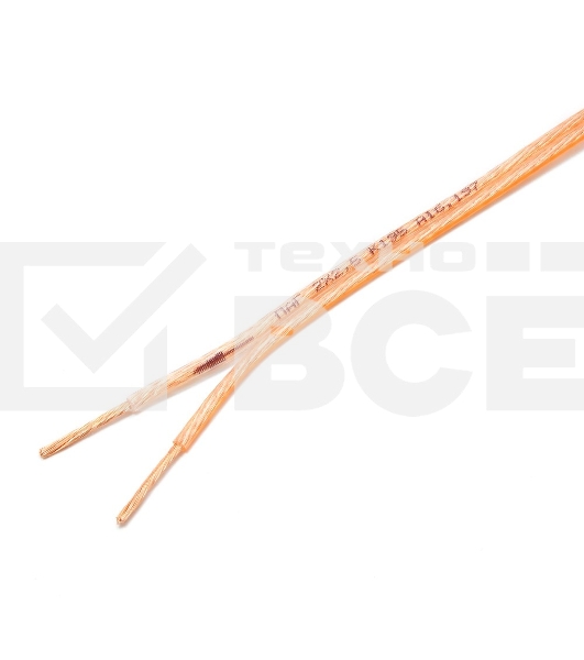 Акустический кабель Cablexpert CC-TC2x2,5-50M, прозрачный,  50 м, на катушке