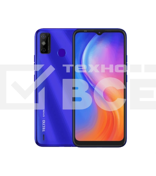 Смартфон Tecno KE5 SPARK 6 Go водяной синий