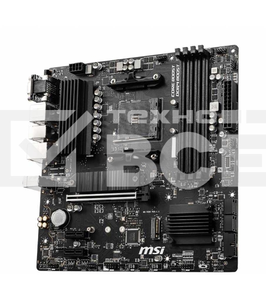 Материнская плата MSI B550M PRO-VDH, AM4, AMD B550, 4xDDR4, 4xSATA, 2xM.2, 1xPCI-E 4.0 x16, 2xPCI-E x1, 1xDP, 1xHDMI, 1xVGA, 1x 1Gb LAN, 2xUSB 2.0, 4xUSB 3.2 Gen 1, 3x3.5 мм, 7.1, Micro-ATX