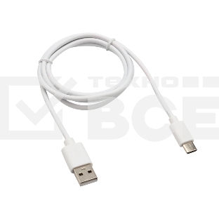Кабель USB-Type-C/2A/PVC/white/1m/REXANT