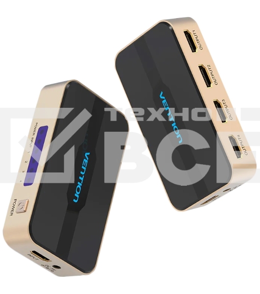 Разветвитель - сплиттер Vention HDMI 19F/4x19F на 4 монитора ACCG0