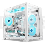 Компьютерный корпус AeroCool / Formula Crystal Z5 белый без БП mATX 11x120mm 2xUSB2.0 1xUSB3.0 audio bott PSU, фото4