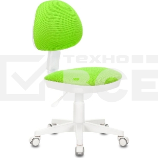 Кресло детское Бюрократ KD-3 салатовый TW-18 крестов. пластик белый