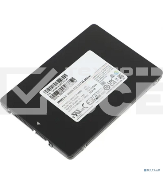 Накопитель SSD Samsung PM883, 960Gb, SATA III, 2.5