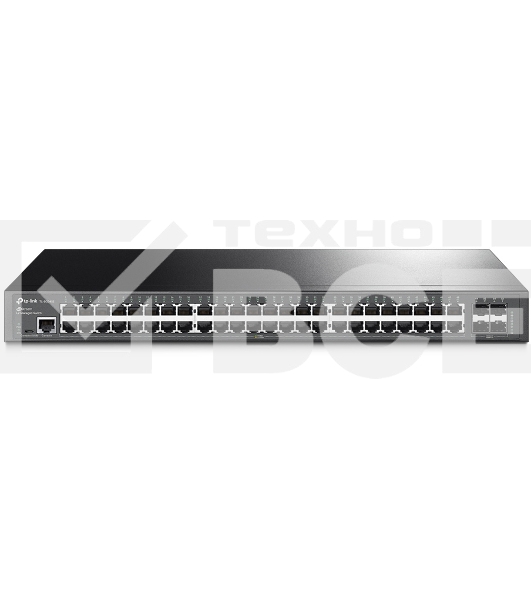 Коммутатор Jetstream 48-port gigabit L2+ managed switch with 4-gigabit uplink ports, 48 10/100/1000Mbps RJ-45 port, 4 1000Mbps SFP slots