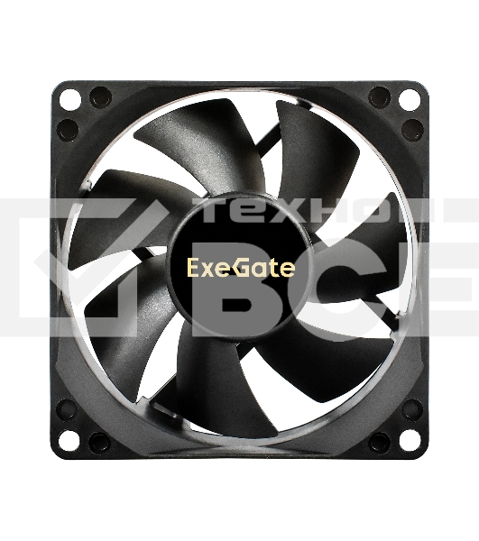 Вентилятор для корпуса ExeGate EX08025S4P-PWM черный, 80 мм, 2300 об/мин, 23 дБ, 4 pin