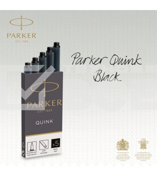 Картридж Parker Quink Z11 (CW1950382) черные чернила для ручек перьевых (5шт)
