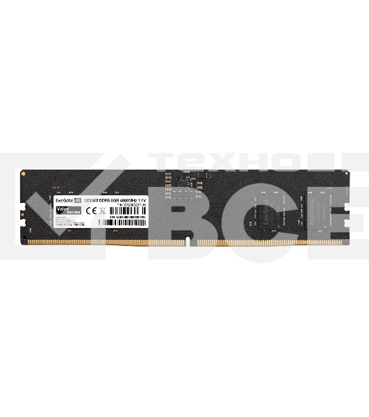 Оперативная память Exegate, DDR5, 8GB (1x8 GB), 4800 MHz, CL40, OEM