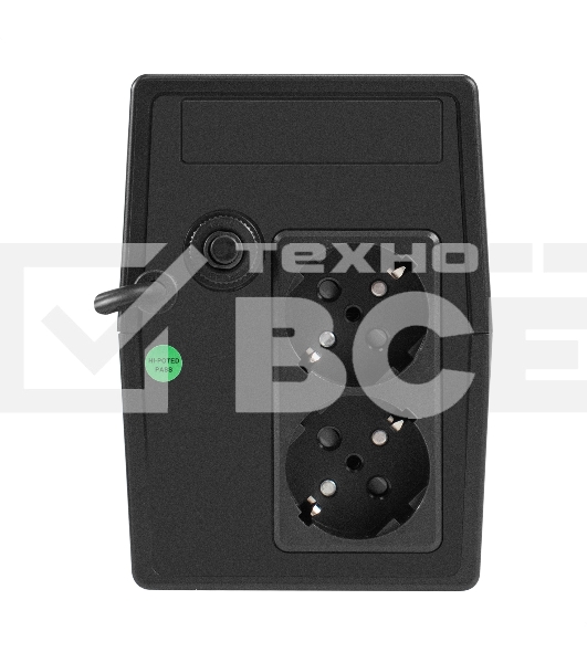 Источник бесперебойного питания ExeGate Smart LB-400.LCD.AVR.2SH (400VA/240W, LCD, AVR, 2*Schuko, батарея 12V 4.5Ah, Black)