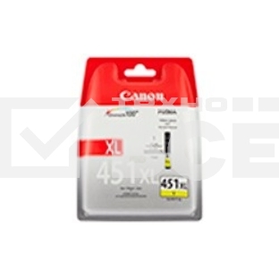 Картридж струйный CLI-451Y (6526B001) для Canon PIXMA iP7240/MG6340/MG5440, Желтый(Yellow), 344стр.