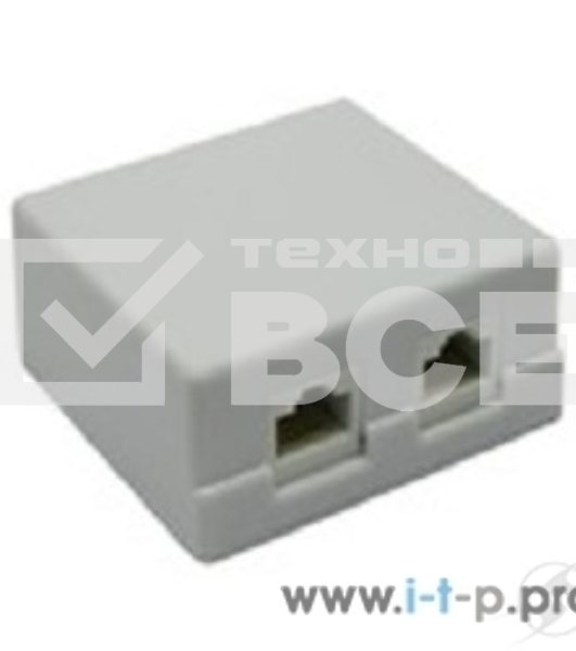 Монтажное оборудование 5bites Розетка LY-SB02-A внешняя RJ-45 5e кат., 2порт.