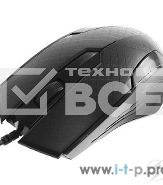 Мышь проводная Crown CMM-100 черный, 1000 dpi, USB, кнопки - 3