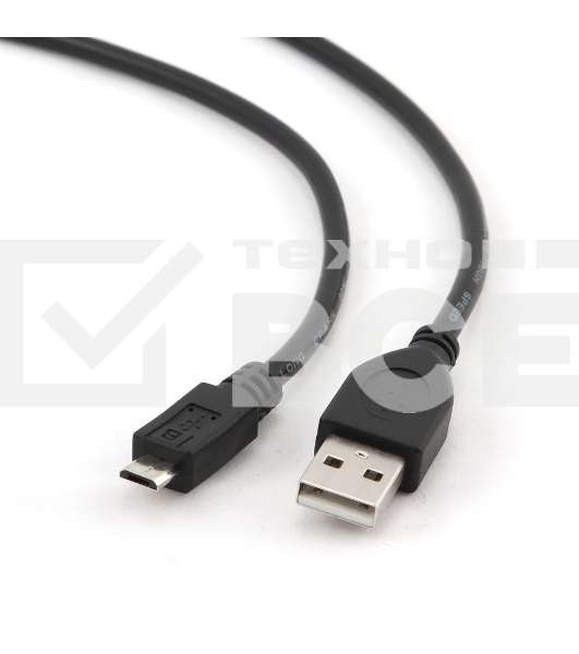 Кабель USB 2.0 Pro Cablexpert CCP-mUSB2-AMBM-10, AM/microBM 5P, 3м, экран, черный, пакет