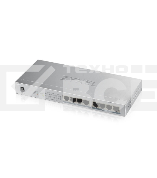Коммутатор Zyxel GS1008HP Switch PoE +, 8xGE PoE +, tabletop, metal, silent, budget PoE 60 W
