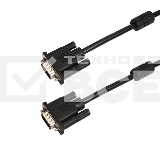 Шнур VGA - VGA с ферритами, длина 3 мeтра, черный PROconnect