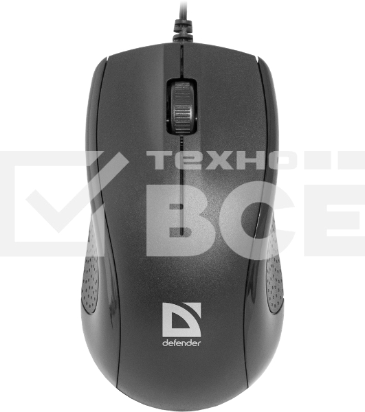 Мышь проводная Defender Optimum MB-160 черный, 1000 dpi, USB, кнопки - 3