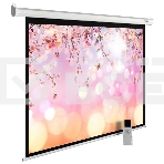 Экран Cactus 220x220см MotoExpert CS-PSME-220x220-WT 1:1 настенно-потолочный рулонный белый (моторизованный привод), фото 1