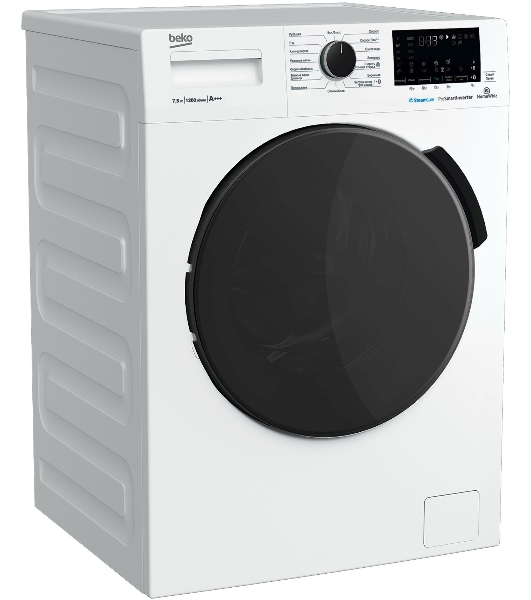 Стиральная машина Beko WSPE7H616W белый, загрузка фронтальная 7,5 кг, 1200 об/мин., класс: А
