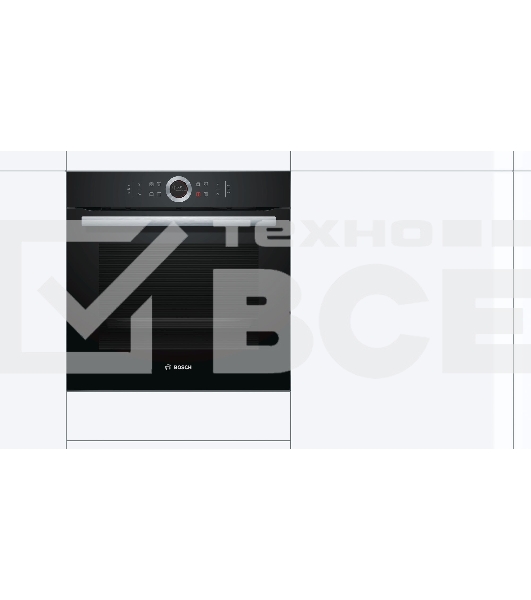 Встраиваемая электрическая духовка Bosch HBG634BB1
