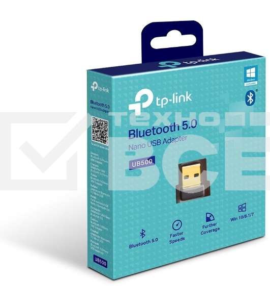 Адаптер Bluetooth TP-Link UB500 Bluetooth 5.0 Nano USB 2.0