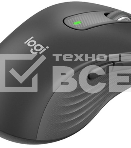 Мышь беспроводная Logitech Signature M650 L LEFT графитовый, 4000 dpi, радиоканал, Bluetooth, USB, кнопки - 5