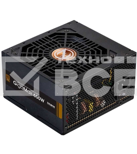 Блок питания Zalman ZM650-GVII, 650Вт, 80 PLUS Bronze. 120vv. черный