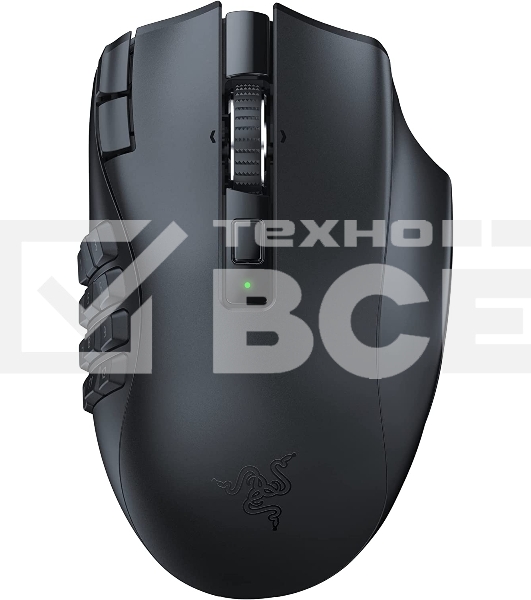 Мышь беспроводная Razer Naga V2 HyperSpeed черный, 30000 dpi, радиоканал, Bluetooth, USB, кнопки - 19
