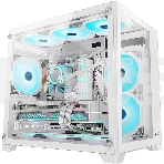Компьютерный корпус AeroCool / Formula Crystal Z5 белый без БП mATX 11x120mm 2xUSB2.0 1xUSB3.0 audio bott PSU, фото3