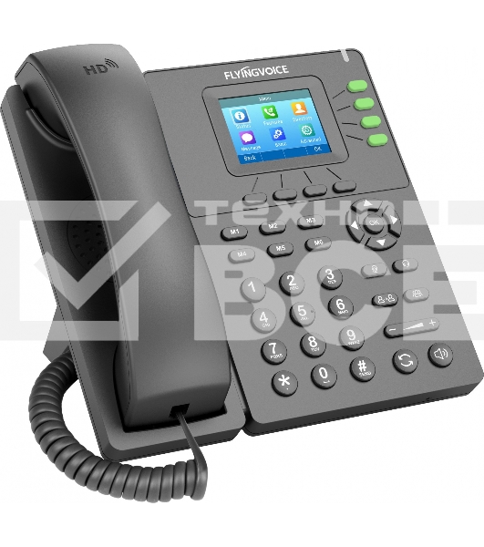 Телефон IP Flyingvoice P21 серый (упак.:1шт)