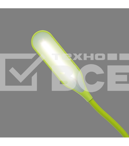 Светильник настольный Click 4Вт, LED, 4000К, диммируемый 3 ступени, заряжаемый, на прищепке, зеленый REXANT