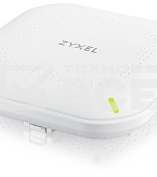 Точка доступа Zyxel NebulaFlex NWA90AX PRO, WiFi 6, 802.11a/b/g/n/ac/ax (2,4 и 5 ГГц), MU-MIMO, антенны 3x3, до 575+2400 Мбит/с, 1xLAN 2.5GE, PoE, защита от 4G/5G, БП в комплекте