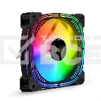 Вентилятор для корпуса ExeGate EX12025H6PSU-PWM.ARGB черный, 120 мм, 1200 об/мин, 33 дБ, 6 pin, фото 1