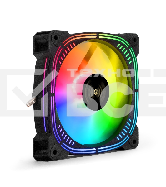 Вентилятор для корпуса ExeGate EX12025H6PSU-PWM.ARGB черный, 120 мм, 1200 об/мин, 33 дБ, 6 pin