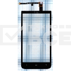 Сенсорное стекло (тачскрин) для HTC One XC X720d, черное, фото2