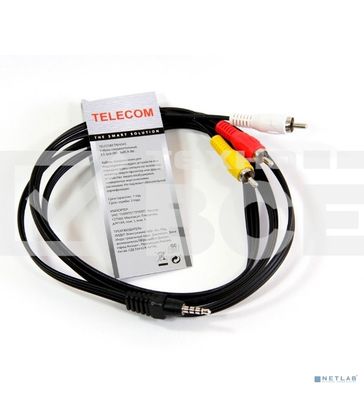 Кабель соединительный 3.5 Jack (M)/3 RCA (M) Telecom