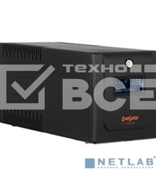 Источник бесперебойного питания ExeGate EP285531RUS SpecialPro Smart LLB-2200.LCD.AVR.EURO.RJ.USB<2200VA/1300W, LCD, AVR, 4 евророзетки, RJ45/11, USB, Black>