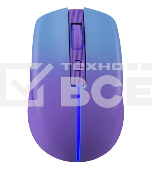 Мышь беспроводная Defender Mystery MM-301 фиолетовый, 1600 dpi, радиоканал, Bluetooth, USB, кнопки - 6