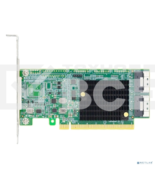 Адаптер для SSD PCIe x16 to Two SlimSAS SFF-8654 8i Retimer Adapter