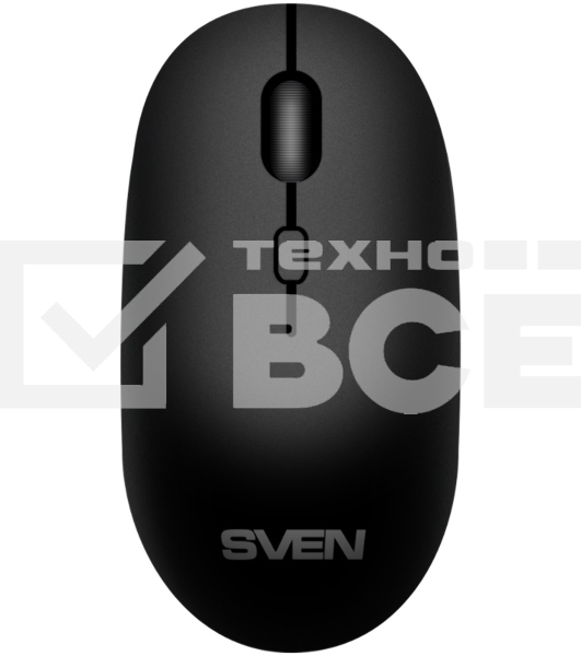 Мышь беспроводная SVEN RX-222W черный, 1800 dpi, радиоканал, Bluetooth, USB, кнопки - 4