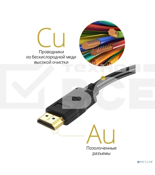 Кабель Defender HDMI-10 (ver. 1.4) HDMI(M)-HDMI(M), 3м, PolyBag