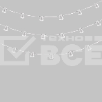 Гирлянда Neon-night Белт-Лайт 2 жилы, 50 м, шаг 20 см, 250 патронов E27, IP65, белый круглый провод, фото7