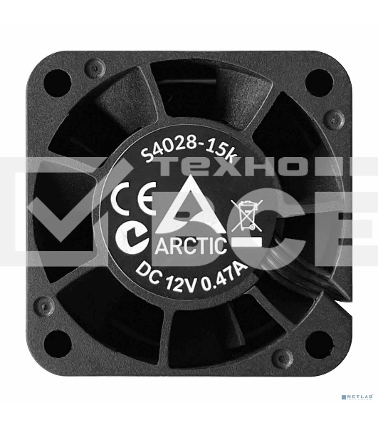 Комплект вентиляторов для корпуса Arctic S4028-15K (5 шт.) черный, 40 мм, 15000 об/мин, 4 pin