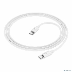 Кабель USB2.0 Hoco Type-C/Type-C, 3А, 60Вт, силиконовая оплетка, X87, 1м, белый, коробка, фото7