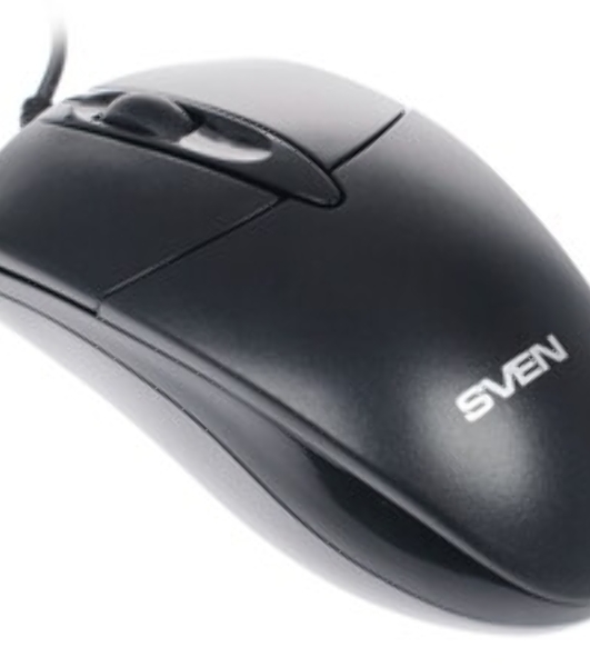 Мышь проводная SVEN RX-112 черный, 800 dpi, USB, кнопки - 3