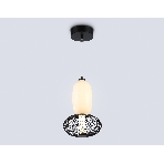 Подвесной светодиодный светильник Ambrella light LH11007 BK/FR черный/белый матовый 15W 3000K D220*350, фото7