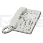 Телефон проводной Panasonic KX-TS2363RUW белый однокноп.набор 20 ном., спикерфон, автодозвон, фото 1