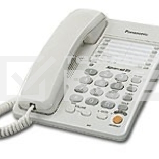 Телефон проводной Panasonic KX-TS2363RUW белый однокноп.набор 20 ном., спикерфон, автодозвон