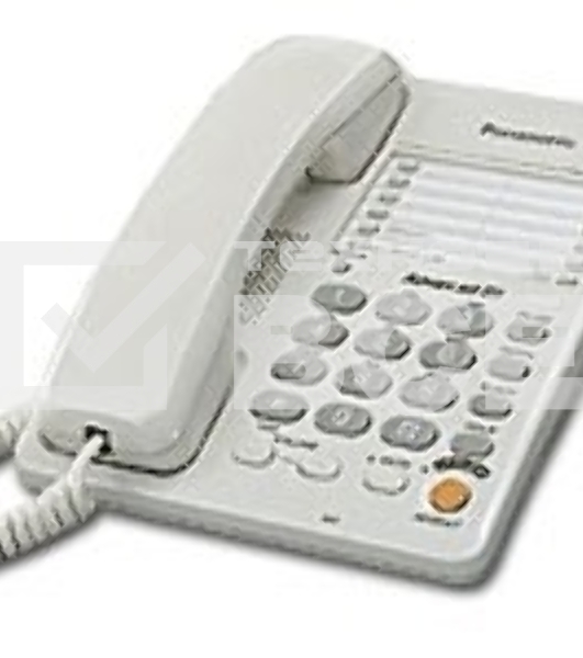 Телефон проводной Panasonic KX-TS2363RUW белый однокноп.набор 20 ном., спикерфон, автодозвон