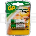 Аккумулятор GP Rechargeable NiMH 270AAHC 2700mAh AA (2шт. уп) (GP 270AAHC-2DECRC2), фото 1