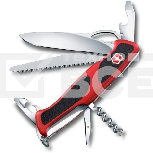 Нож перочинный Victorinox RangerGrip 79 (0.9563.MC) 130мм 12функций красный/черный карт.коробка